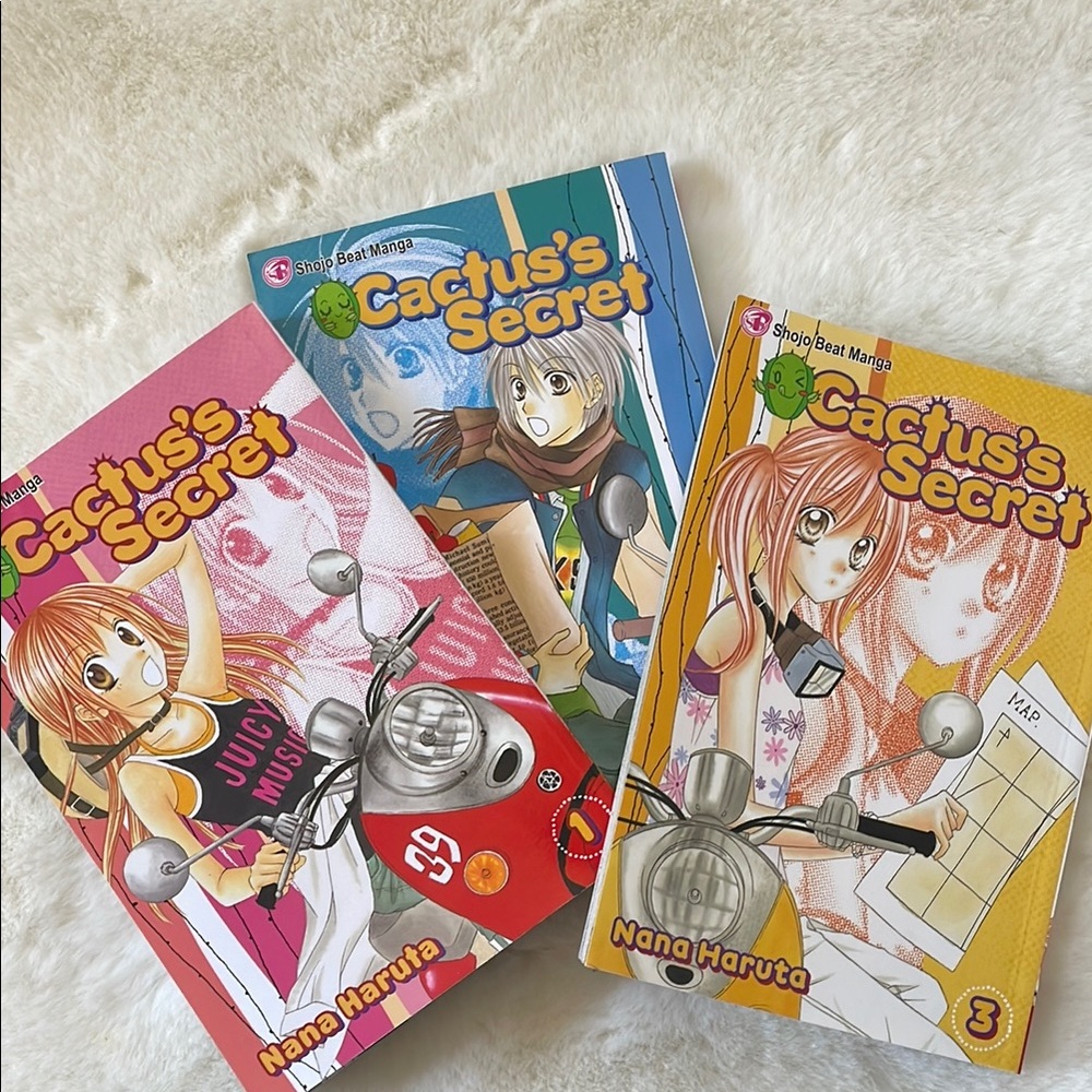 Cactus’s Secret volumes one to three. Young adult romantic manga.